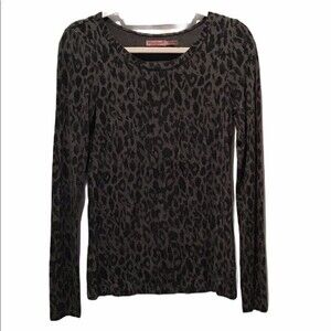 Juicy Couture Sweater Leopard Black and Grey PXS NWOT